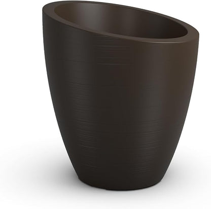 Mayne Modesto Round Planter with Sloped Top and Textured Finish