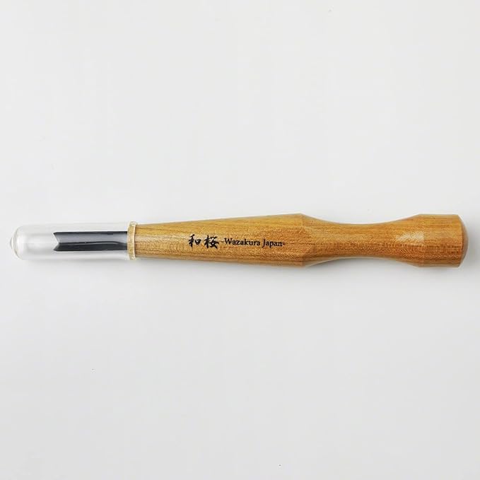 Wazakura Made in Japan Bonsai Chisel Hand V-Parting Carving Tool 0.17 in (4.5 mm) for Jin Shari Making, DIY Woodcarving Knife for Experts and Beginners (V-Parting Triangle Shape 4.5 mm)