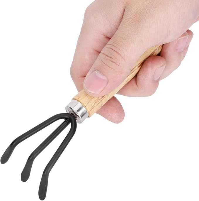 Small Garden Tools, 3pcs Mini Plant Gardening Tool Set Spade Claw Rake Shovel Flowers Planting Tools for Succulent, Bonsai, Pot Plants