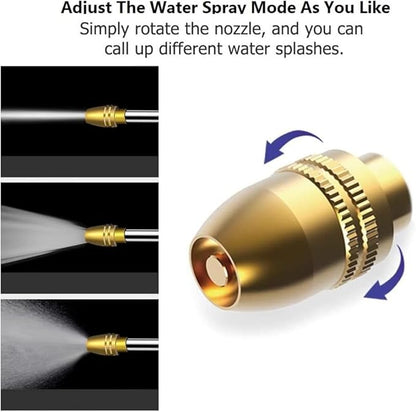 Garden Hose Nozzles,Hose Sprayer Nozzle Heavy Duty Metal Water Hose Spray Gun Nozzle with 3/4”GHT Thread Brass Hose Quick Connect Fitting, for Watering Plants,Lawn,Washing Cars,Pets Shower