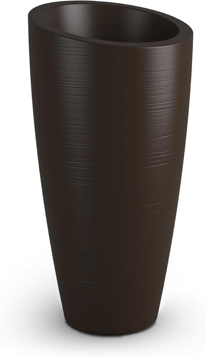 Mayne Modesto 32-Inch Tall Planter – Weather-Resistant Planter for Flowers – Durable Indoor/Outdoor Design for Patio, Porch, or Entryway