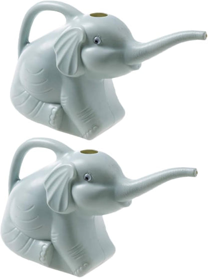 COHEALI 2pcs Elephant Watering Can with Long Spout for Indoor Outdoor Plants Cartoon Design Pot Kettle for Precise Gardening and Easy Plant Irrigation