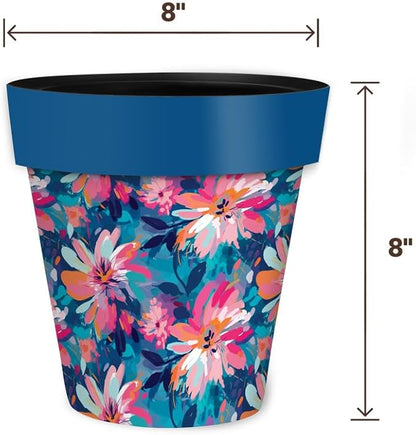 Briarwood Lane Abstract Floral Small Planter