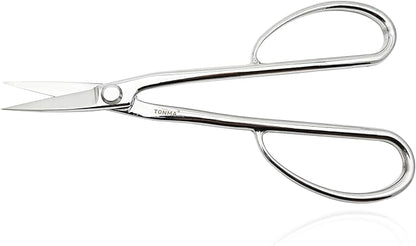 TONMA Satsuki Bonsai Scissors [Made in Japan] Professional 8.5 inch Garden Bonsai Tools Japanese Stainless Steel Hasami Pruning Scissors with Micro Serrated, Mirror Finish Process