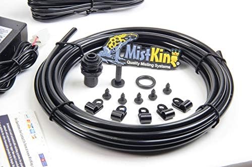 MistKing – Starter Misting System, 4th Gen | Used by Zoos, Botanical Gardens, Institutions & Hobbyists | Expandable to 10 Nozzles | Extremely Fine Mist | 50 Micron Droplets | MKSMS4-125-50
