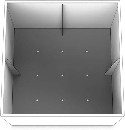 Plantercraft Powder-Coated Aluminum Planter Box - Square Cube - Metal All Weather | Indoor Outdoor Commercial Residential | Made in USA | Fully Assembled