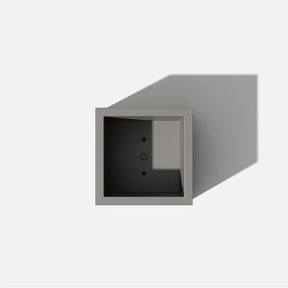 Veradek Block Series Cube Plastic Planter - Large Square Planter for Indoor or Outdoor Patio/Garden | Durable All-Weather Use with Drainage Holes | Modern Décor for Tall Plants, Trees, Flowers