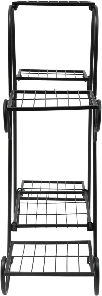 6 Tier Plant Stand Indoor, Corner Tiered Plant Stands, Metal Tall Plant Display Holder Shelf Flower Rack Outdoor Garden Plant Display Rack, Flower Pot Stand for Corner Living Room Balcony Garden Patio