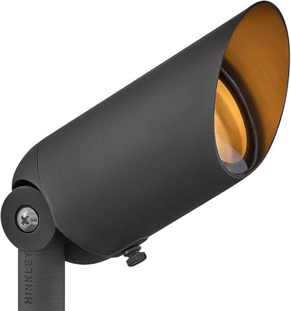Hinkley Lumacore Hardy Island 12V Variable Output Led 2700K Spot Light, Low Voltage Brass Satin Black