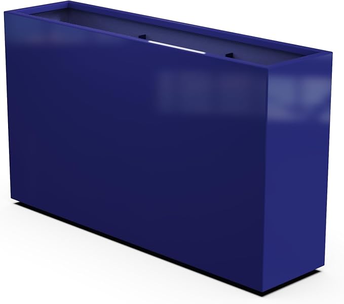 Plantercraft Powder-Coated Aluminum Planter Box - Rectangle - Metal All Weather | Indoor Outdoor | Made in USA | Fully Assembled