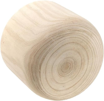 CYS EXCEL 8.25'' Natural Cylinder Planter Lightweight Natural Wood Cachepot for Indoor Plants, Succulents, Herbs, Home & Office Decor