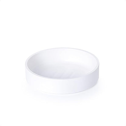 Phoenix Vine 6 Inch Plastic Plant Saucer Water Drip Tray, Heavy Sturdy Round Plant Drainage Tray for Indoors Outdoor, Matte White, 21-TY-6W-1