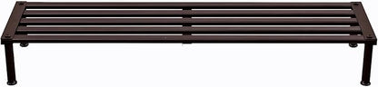 Metal Plant Stand, Rust-proof Aluminum Display Rack, Plants Display Stands Decoration Racks for Living Room Garden Balcony Patio (Ebony, 42.5Inch Low Leg)