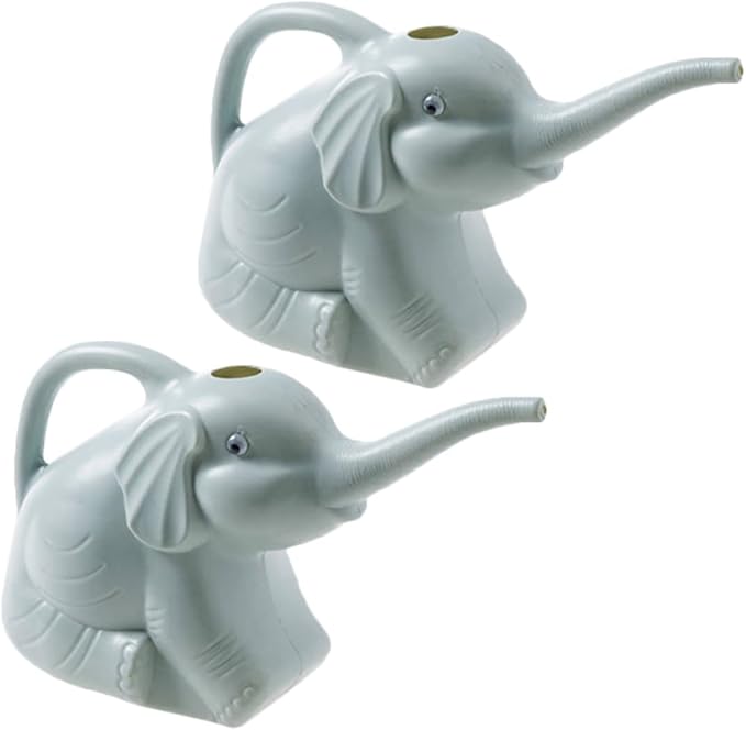 2pcs 2pcs Watering Can with Long Spout for Indoor Outdoor Plants Lightweight Ergonomic Handle Cute Animal Shape Garden Watering Kettle in Blue