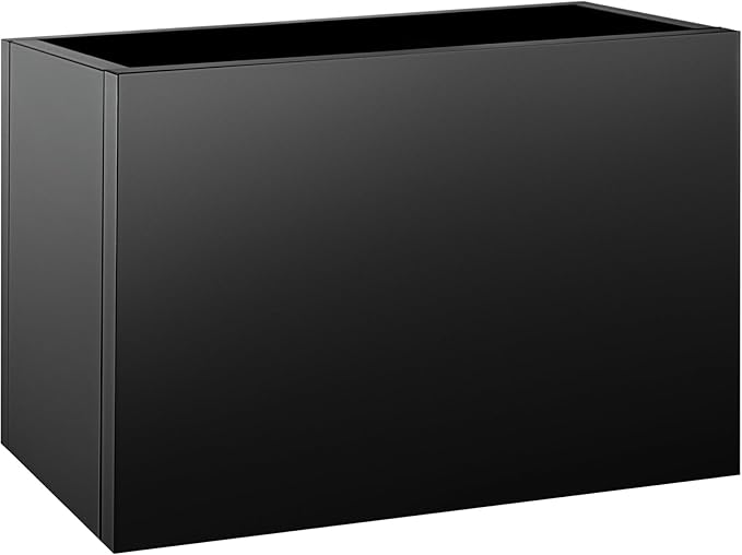 Metal Planter Box 36"x12"x20", Rectangular Steel Planter Box Frost Proof Rust Resistant Indoor&Outdoor, Heavy Duty Steel Planter for Commercial and Residential Use