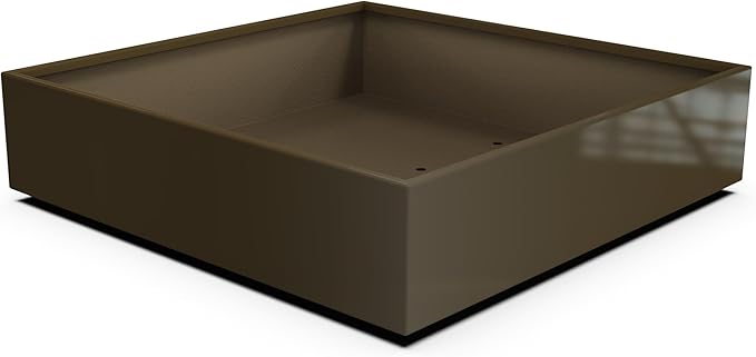 Plantercraft Powder-Coated Aluminum Planter Box - Square Cube - Metal All Weather | Indoor Outdoor | Made in USA | Fully Assembled