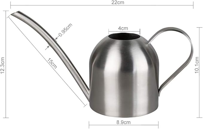 Stainless Steel Water Can for Indoor Plants and Garden (15 oz)