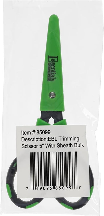5 in Trimming Scissors with Sheath - Garden Shears with Non-Stick Blades, Sharp Plant Cutter for Clean Cuts, Pruning, and Gardening Tasks