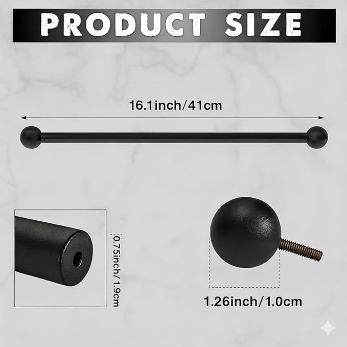 Cross Arm Replacement for Outdoor Lamp Posts, Weather Resistant Light Rod with Hanging Sign Bracket, Decorative Post Accessory (Single Pack)