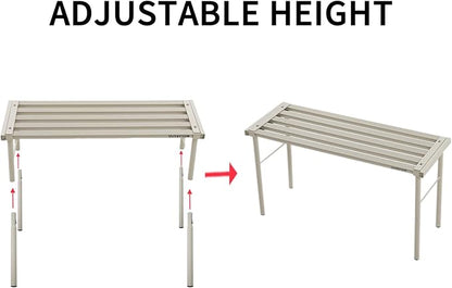 Metal Plant Stand, Rust-proof Aluminum Flower Pot Stand, Plants Display Stands Decoration Racks for Living Room Balconies and Gardens (120 White)
