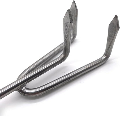 Ferry-Morse Premium Garden Hand Tool Cultivator, Gardening Tools Hand Rake, Stainless Steel Cultivator for Digging, Aerating Soil, and Weeding
