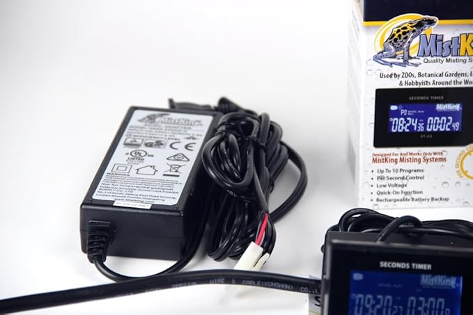 MistKing – Advanced Misting System (3/8” Backbone), 5th Gen | Used by Zoos, Institutions & Hobbyists | Expandable to 70 Nozzles | Fine Mist | 50 Micron Droplets | Upgraded Timer & Components |