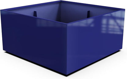 Plantercraft Powder-Coated Aluminum Planter Box - Square Cube - Metal All Weather | Indoor Outdoor | Made in USA | Fully Assembled