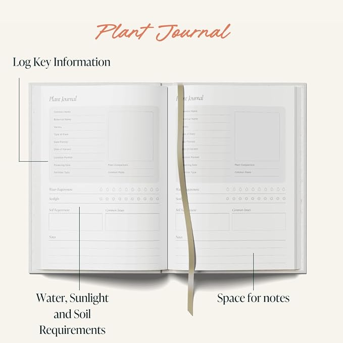 Yop & Tom Gardening Journal - Plan, Track and Manage Your Garden Projects - Olive Green