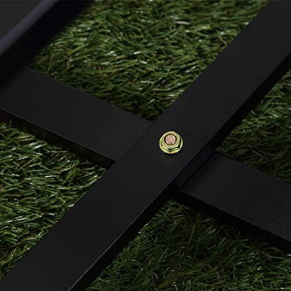 2 Pcs Small Folding Patio Side Table Outdoor Wood Wooden Small End Portable Plant Little Table for Garden Yard Porch Living Room Space Pool 15.4x15.4 x18.3 inch (Black)