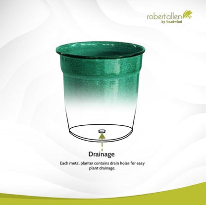 Headwind Glazed Ironstone Boutique Collection Plant Pot Indoor – Mini Venti 5 Inch – Seafoam Color Flower Pots for Indoor Plants - Glazed Pots for Plants by Robert Allen