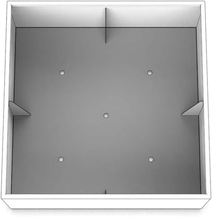 Plantercraft Powder-Coated Aluminum Planter Box - Square Cube - Metal All Weather | Indoor Outdoor Commercial Residential | Made in USA | Fully Assembled