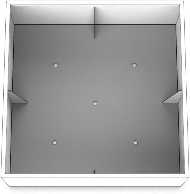 Plantercraft Powder-Coated Aluminum Planter Box - Square Cube - Metal All Weather | Indoor Outdoor Commercial Residential | Made in USA | Fully Assembled