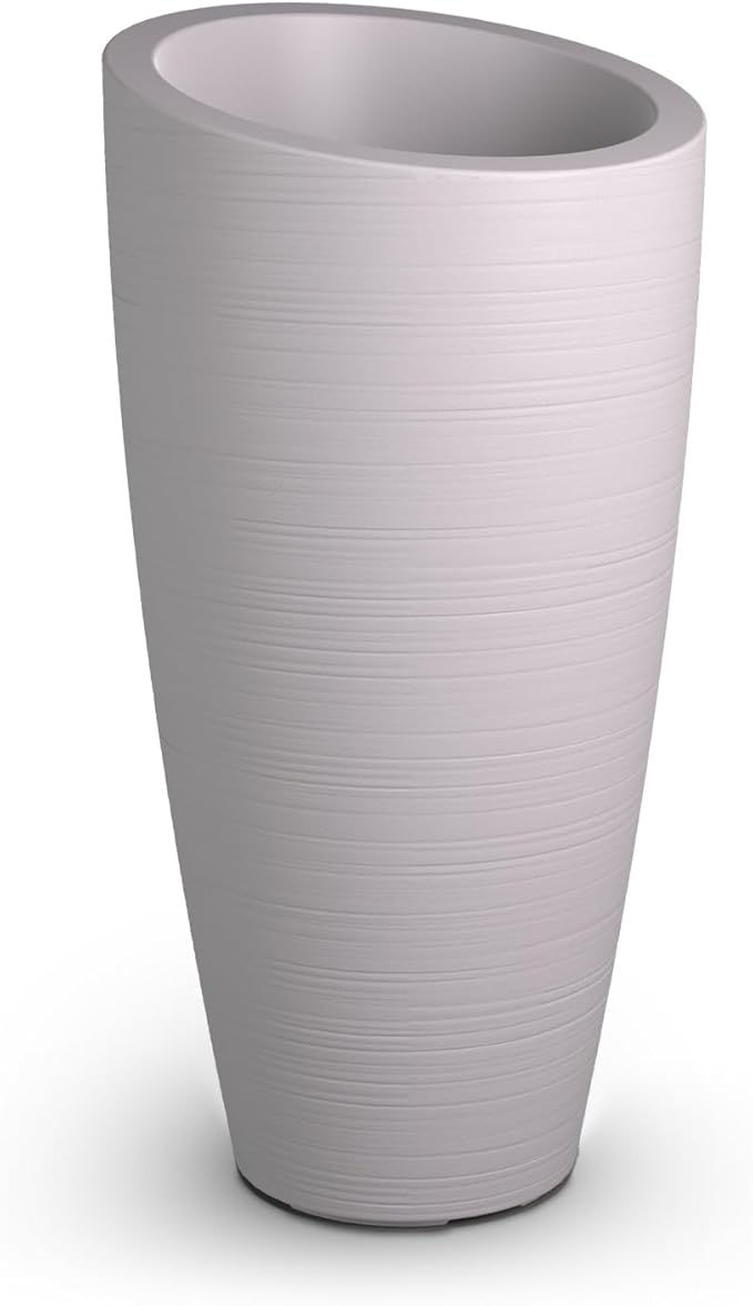 Mayne Modesto 32-Inch Tall Planter – Weather-Resistant Planter for Flowers – Durable Indoor/Outdoor Design for Patio, Porch, or Entryway