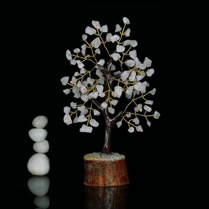 Rose Quartz Money Tree, Crystal Quartz Tree, Spiritual Gifts For Women, Rose Quartz Crystals, Crystal Healing For Beginners, Money Tree Crystal, Reiki Supplies, Spiritual Gifts, Pink Office Decor