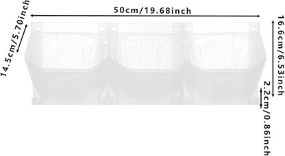 Wall-Mounted Flower Pot Holder for Indoor Outdoor Use on Balcony, Patio, Garden (36-Slot White)