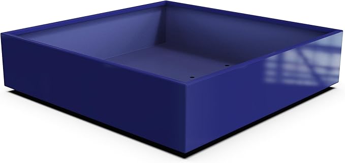 Plantercraft Powder-Coated Aluminum Planter Box - Square Cube - Metal All Weather | Indoor Outdoor | Made in USA | Fully Assembled