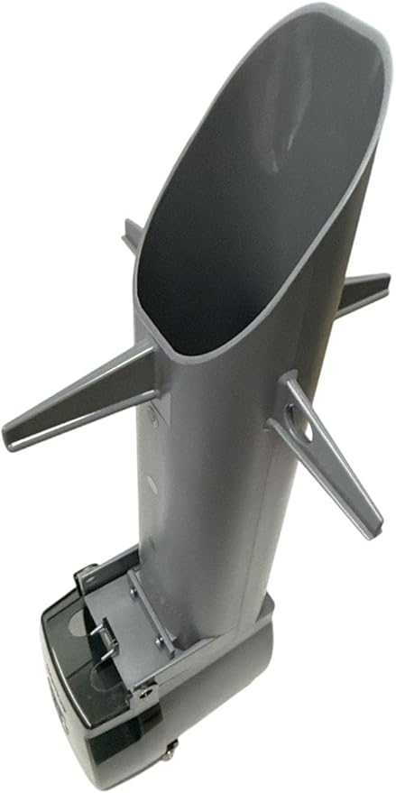 iMBAPrice GPD19GR 19.5" Silver/Grey Outdoor Power Post Enclosure – Weatherproof Electrical Outlet Stake for Landscape Lighting, Garden Power & GFCI Receptacle Devices, 1-Pack