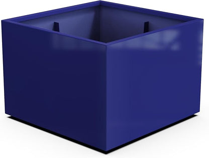 Plantercraft Powder-Coated Aluminum Planter Box - Square Cube - Metal All Weather | Indoor Outdoor | Made in USA | Fully Assembled