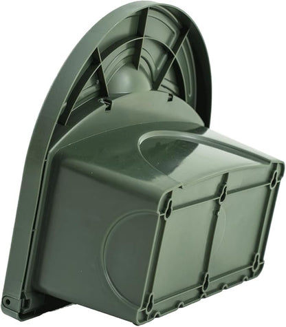 Vego Garden Hose Hanger Hangout with 115 ft of 5/8" Capacity And Enclosed Storage Compartment (Seaweed Green)