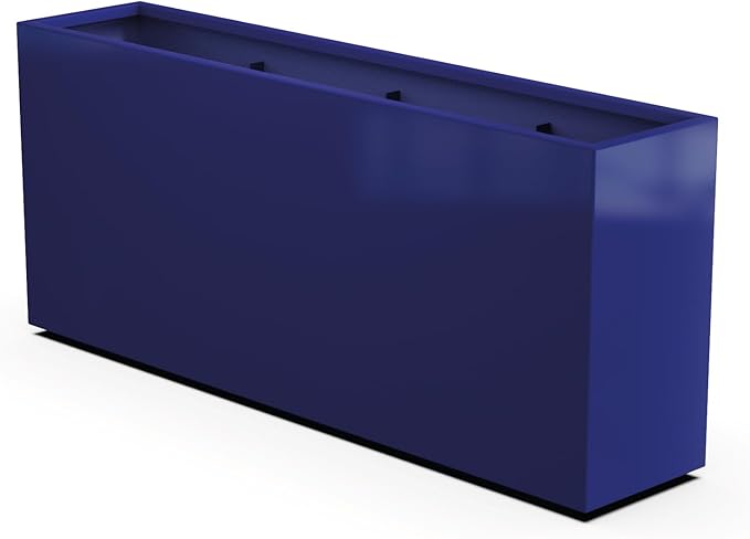 Plantercraft Powder-Coated Aluminum Planter Box - Rectangle - Metal All Weather | Indoor Outdoor | Made in USA | Fully Assembled
