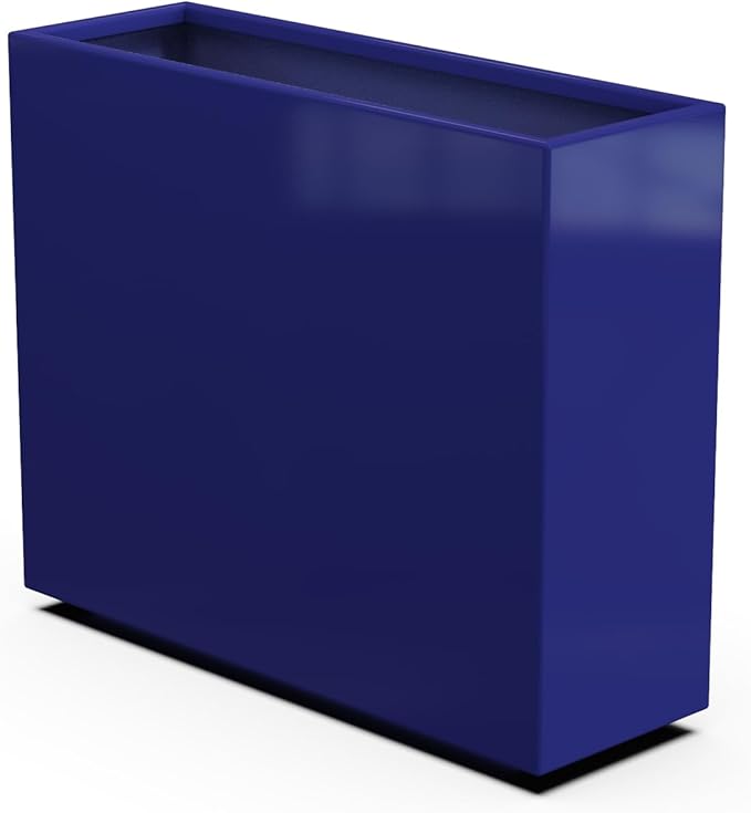 Plantercraft Powder-Coated Aluminum Planter Box - Rectangle - Metal All Weather | Indoor Outdoor | Made in USA | Fully Assembled