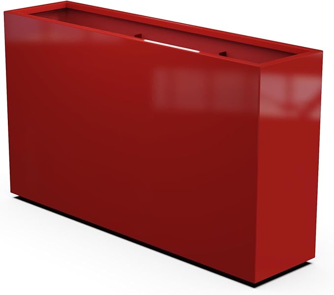 Plantercraft Powder-Coated Aluminum Planter Box - Rectangle - Metal All Weather | Indoor Outdoor | Made in USA | Fully Assembled