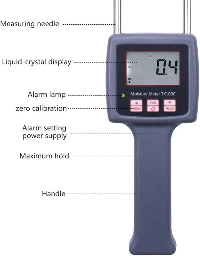 TK100C Cotton Digital Moisture Meter for Cotton Bale,Cottonseed,Lint,Seed Cotton