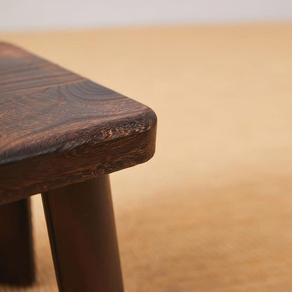 Wooden Foot Stool,Kids Stool,Small Bench,Wooden Steps,Kitchen Step Stool,Wood Plant Stand (14.2"x10.2"x7.1")