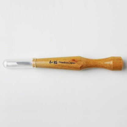 Wazakura Made in Japan Bonsai Chisel Hand V-Parting Triangle Carving Tool 1.5 mm for Jin Shari Making, DIY Woodcarving Knife for Experts and Beginners (V-Parting Triangle Shape 1.5 mm)