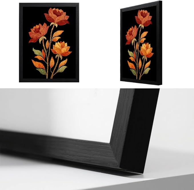 Framed Bathroom Wall Art Prints Canvas Art Wall Decor Flowers Vintage Wall Art Decor 12x16 Inchs Flowers Wall Art Decorations Botanical Hallway Wall Art Artwork For Walls Pictures for Bathroom Bedroom