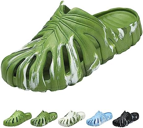 Optigard Monstera Slippers for Women and Men,Monstera EVA Thick Sole Pillow Slippers,Non Slip Quick Drying Breathable Beach Monstera Slides