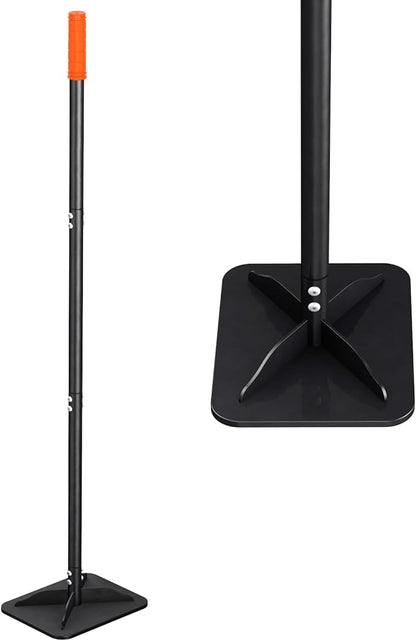 Steel Tampers Tool 8 X 10 Inch,Labor-Saving All-Steel Heavy-Duty, Landscaping, Installing Pavers and Repairing Asphalt Pavements, Black