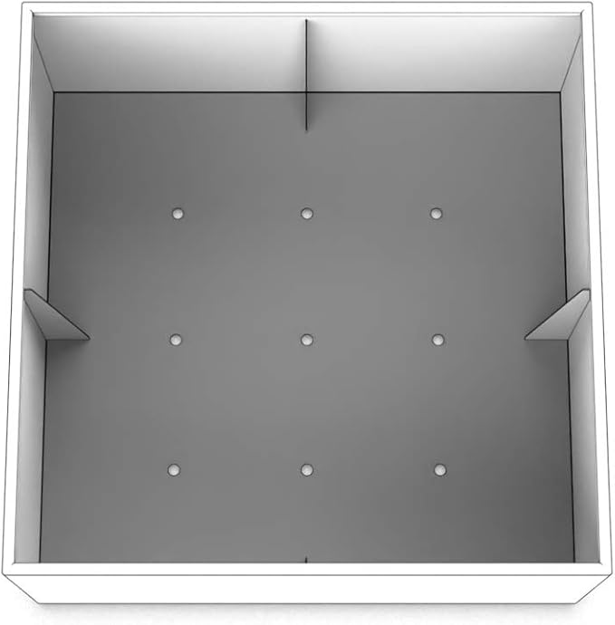 Plantercraft Powder-Coated Aluminum Planter Box - Square Cube - Metal All Weather | Indoor Outdoor Commercial Residential | Made in USA | Fully Assembled