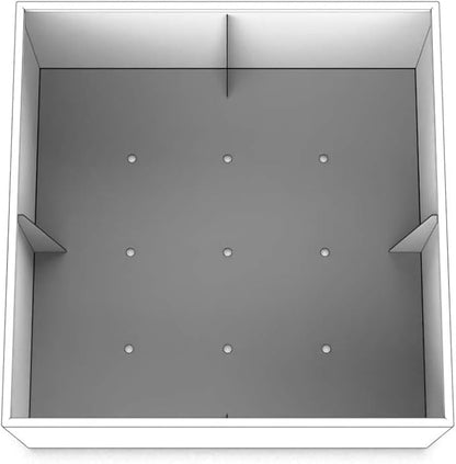 Plantercraft Powder-Coated Aluminum Planter Box - Square Cube - Metal All Weather | Indoor Outdoor Commercial Residential | Made in USA | Fully Assembled